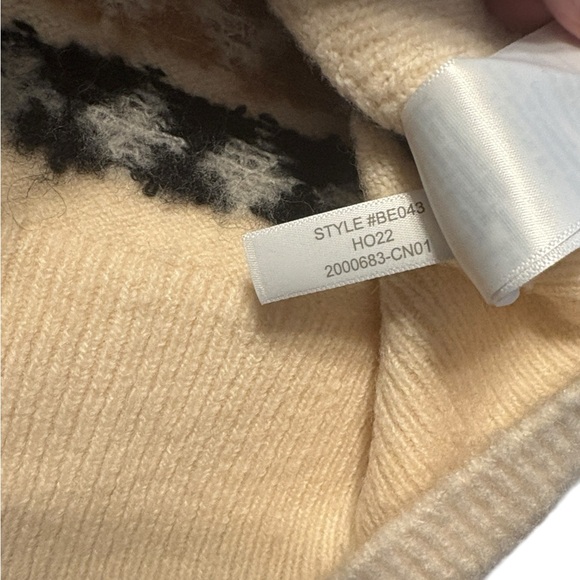 J. Crew Geometric Brown and Cream Cardigan - Picture 13 of 14